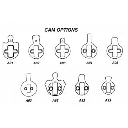 Mortise Cylinder Cam-A02 Straight