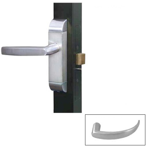 Adams Rite 4600-01-512-32D Heavy Duty Designer Deadlatch Handle Operator Left Hand 1-3/4" to 1-7/8" Interconnected Deadbolt/Deadlatch for 4300, 4500, and 4900 Series Satin Stainless Steel Finish