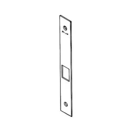 L Mortise Lock Armor Front, Bright Polished Chrome