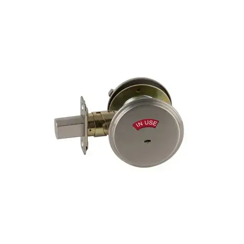 Grade 2 Occupancy Indicator Deadbolt with 12287 Latch and 10094 Strike Satin Nickel Finish