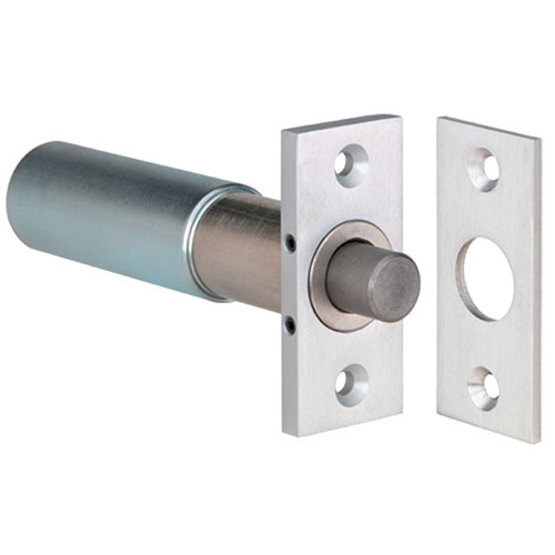 SDC 110IV Conventional Mortise Bolt Lock Less Auto Relock, Satin Aluminum Clear Anodized