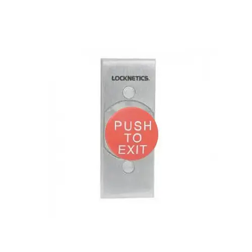 1-5/8" RED EXIT BUTTON