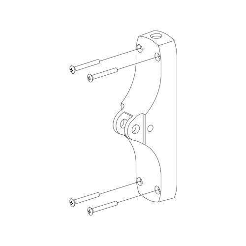 Center Case Kit for 8827EO, DT, NL, Satin Chrome Finish