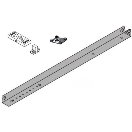 Hold Open Track with Bumper for 6030 Series Aluminum Finish