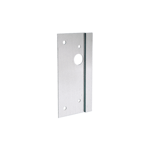 Brushed Stainless 4" x 10" Right Hand Center Lock Latch Guard