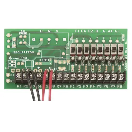 Central Control Board with 24 Volt DC and 8 Fused Outputs