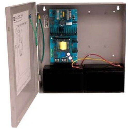 Supervised Power Supply/Charger, 115VAC 60Hz at 2.5A Input, 12/24VDC at 6A Output, Grey Enclosure