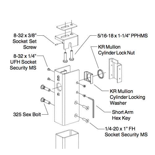 KR1654/4954 MULLION MOUNTING