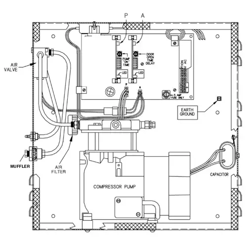 One Circuit Dual Control Box with Electric Strike Relay