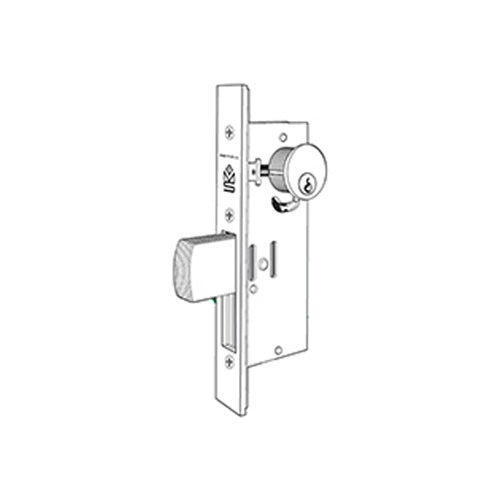 Aluminum Door Deadlocks Satin Aluminum Clear Anodized