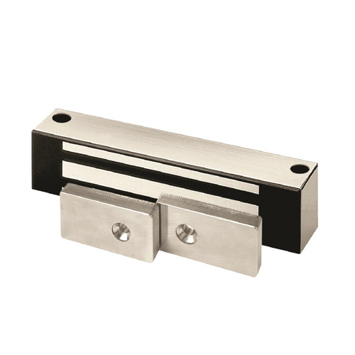 12 Volt / 24 Volt DC M32 Magnalock with MBS and Split Strike Satin Stainless Steel Finish