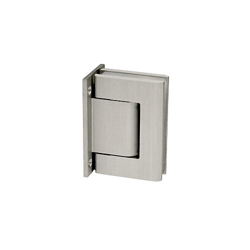 Satin Anodized Vernon Full Back Plate Wall-to-Glass Hinge - HO