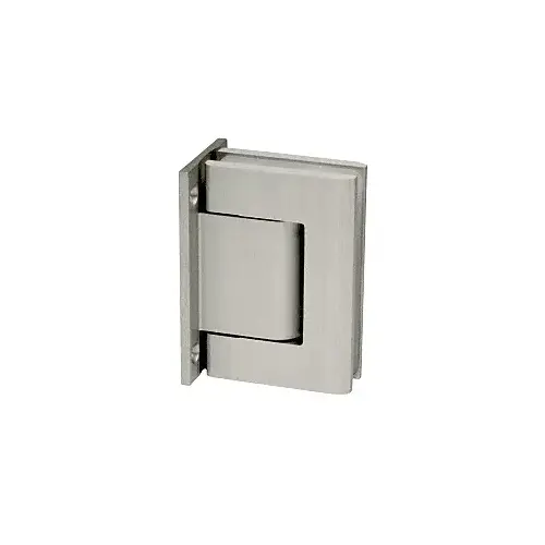 Satin Anodized Vernon Full Back Plate Wall-to-Glass Hinge - NHO