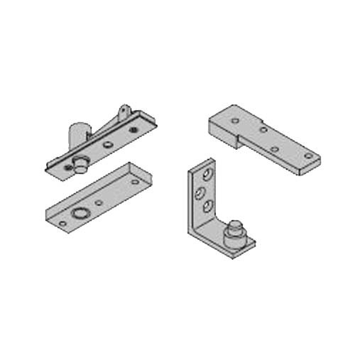 1-1/2" Center Hung Base Plate Pivot Set 500 Pounds Satin Chrome Finish