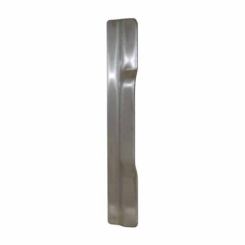 1-1/2" x 6" Latch Protector for Narrow Commercial Outswing Doors Satin Stainless Steel Finish