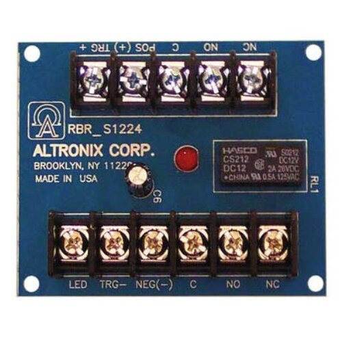 Electronic Toggle/Ratchet Relay, 12/24VDC Operation at 20mA Draw, DPDT Contacts Rated at 0.5A/120VAC or 2A/28VDC