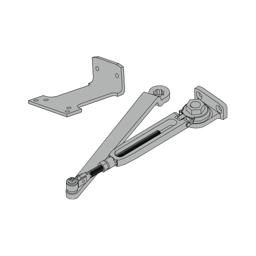 Door Closer Parts Satin Aluminum Clear Anodized