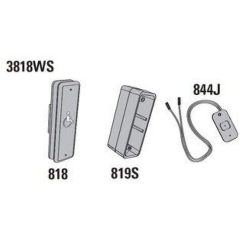 Surface Jamb Mount Wireless Actuator with Logo