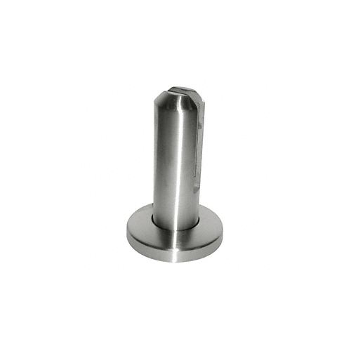 CRL FWCR20BS Surface Mount Friction Fit Spigot, Round, Brushed Stainless Steel Finish