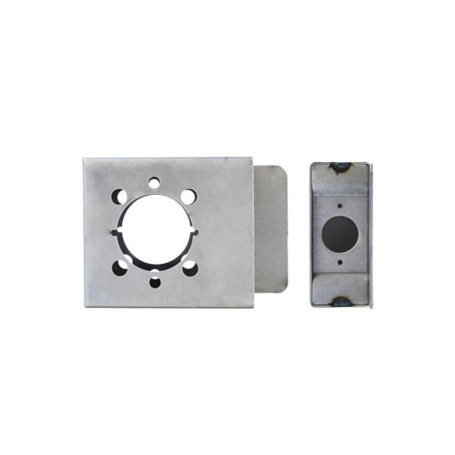Keedex K-BXRHO WELDABLE GATE BOX FOR SCHLAGE RHODES AND MANY OTHER LEVER SETS UNIVERSAL HOLE PATTERN