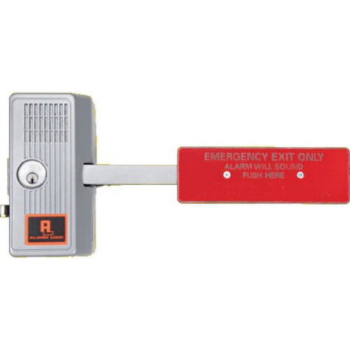 Alarm Lock 26028 Sirenlock Model 260 Paddle Panic Exit Alarm Lock, Satin Aluminum Clear