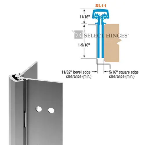 SL11BRSD 85" DKBRZ CONT/HINGE