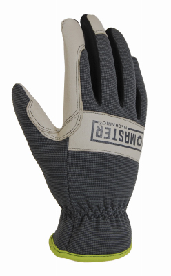 Big Time Products 20051-23 Hybrid High-Performance Work Gloves, Leather Palm, Spandex Shell, Men's Medium