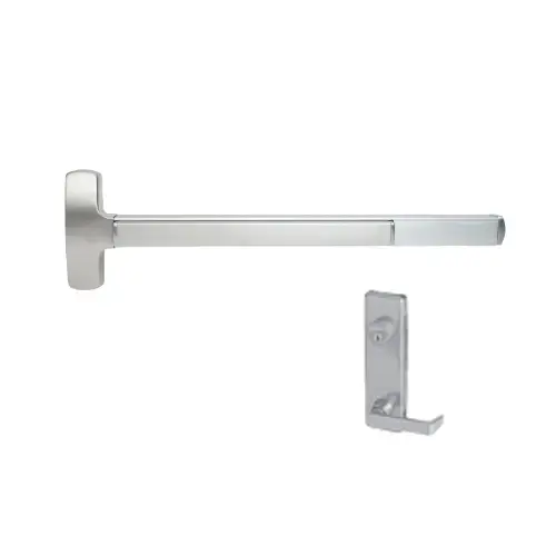 F-25-M-L-NL 3' US32 LHR MORT Bright Stainless Steel