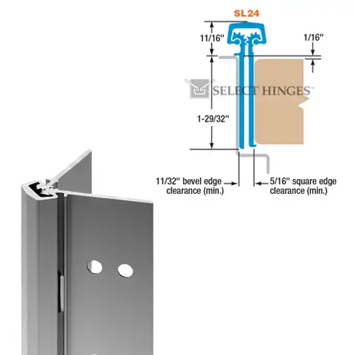 SL24CLHD 83" ALUM CONT/HINGE