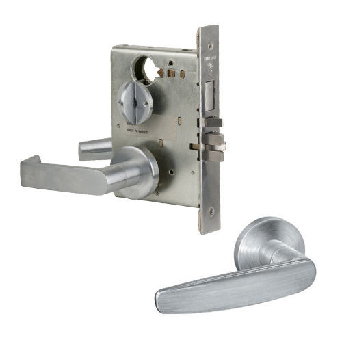 DORM/BEDRM LOCK w/DB US26D Satin Chrome