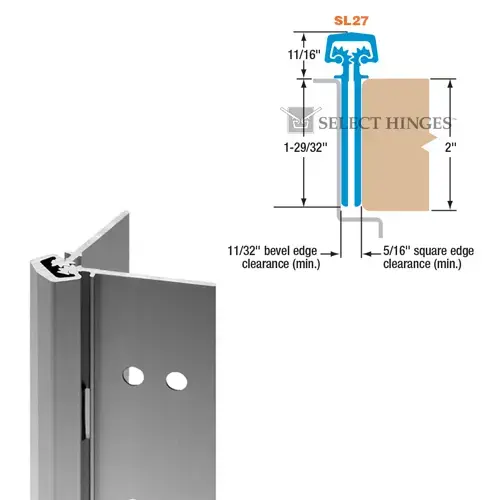 Select Hinges SL27LL83DB SL27BRLL 83" DKBRZ CONT/HINGE