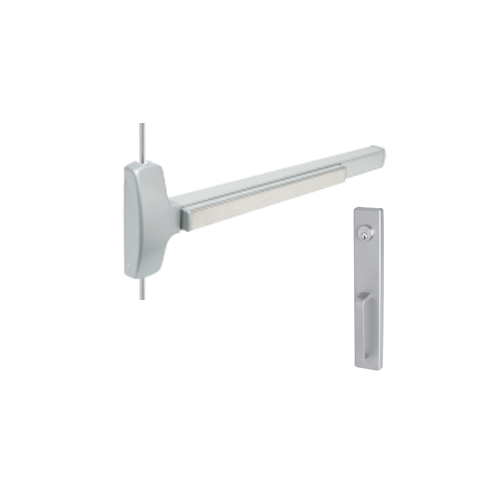 25-V-NL 4' US32 SVR EXIT Bright Stainless Steel