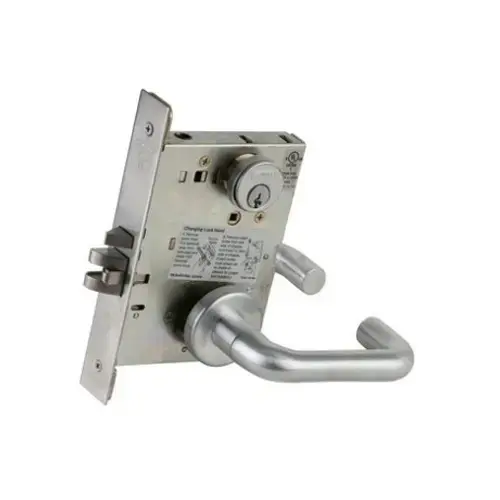 CLASSROOM MORTISE LOCK US26D Satin Chrome