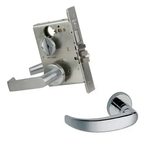 CORRIDOR LOCK w/DBOLT US26 Bright Chrome