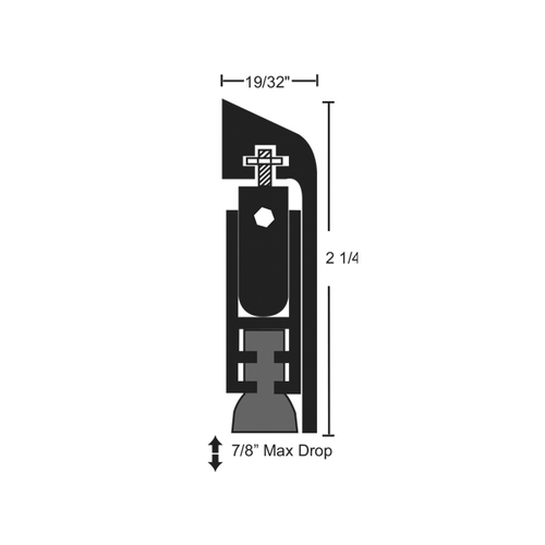 42" LH DKBRZ AUTO DOOR BOTTOM