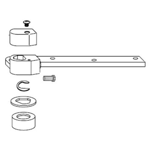 252050 RH 613 BOTTOM ARM PKG Oil Rubbed Bronze