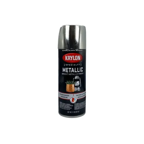 Krylon Metallic Paints; Chrome Aluminum; 12 oz. Aerosol