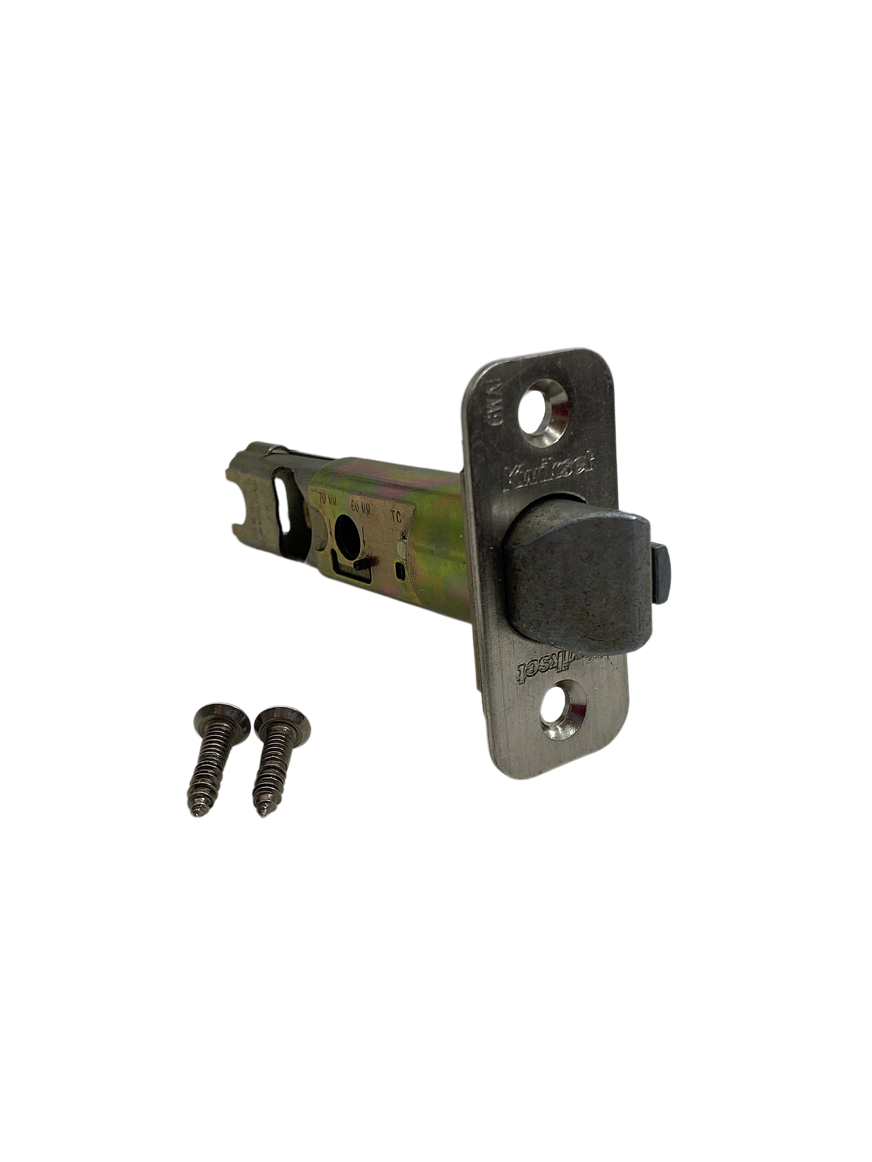 Kwikset 82247-15 Adjustable Radius Deadlatch Satin Nickel