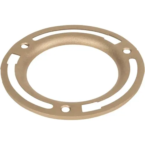 Replacement Closet Flange Ring, 4 in Connection, Brass, For: 4 in Closet Flanges