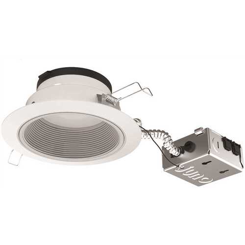 Juno JPDZ4JB RDB1 WWH M6 4 in. Selectable CCT Canless Integrated LED White Recessed Downlight Trim