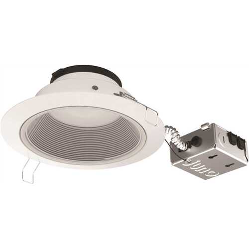 Juno JPDZ6JB RDB1 WWH M6 6 in. Selectable CCT Canless Integrated LED White Recessed Downlight Trim