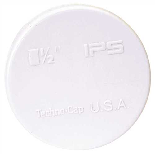 87503 Techno-Caps PVC Heavy-Duty Test Cap, Tests 1-1/2-Inch Pipe