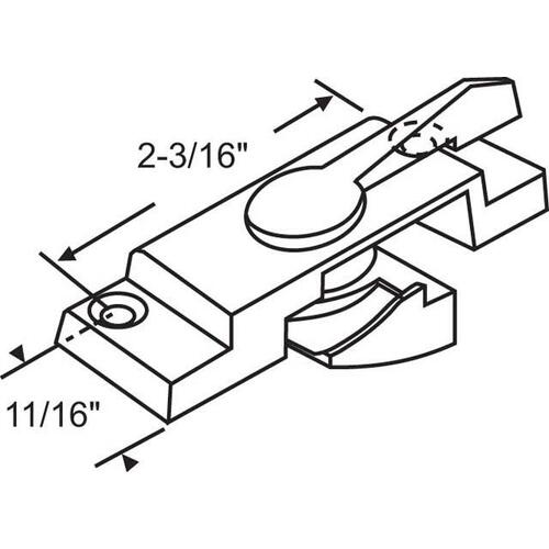 DIE CAST SWEEP LOCK APPLIANCE WHITE