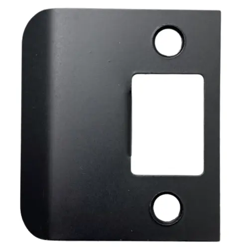 Deltana SPE200U19 Extended Lip Strike Plate, 2-1/4" x 2" in Paint Black