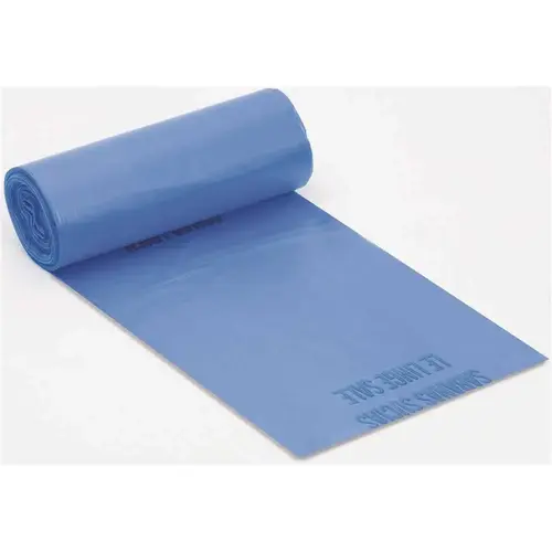 37 in. x 50 in. 44 Gal. 1.25 mil Size Blue Soiled Linen Bag - pack of 5