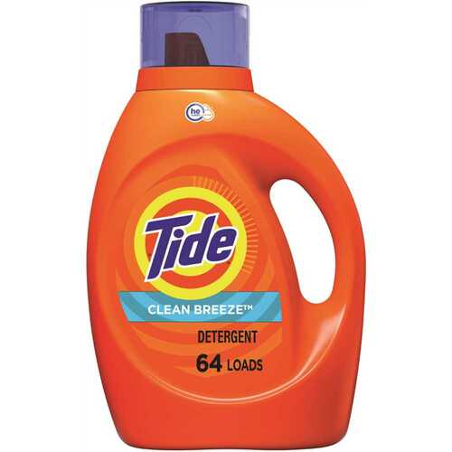 TIDE 003700040690 92 fl. oz. Clean Breeze Scent Liquid Laundry Detergent (64 Loads)
