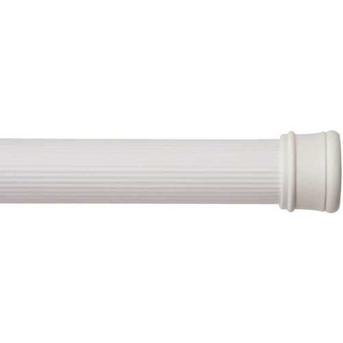Home Decorators Collection HDUTLYL/1REM 42 in. - 72 in. No Tools Spring Tension Utility Rod in White