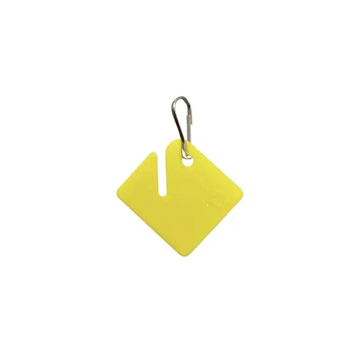 Lucky Line Products 26080 Key Cabinet Tag, Yellow - pack of 20