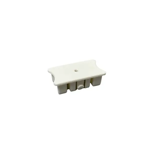 Bottom Rail End Cap for Cordless 2 in. Faux Wood Blinds White