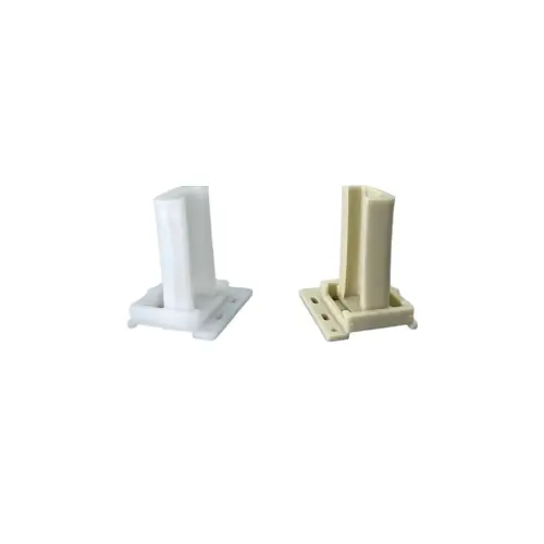 US Hardware WP-9871C 2-Pc. Plastic Mobile Home Guide Rear Drawer Socket Beige/White